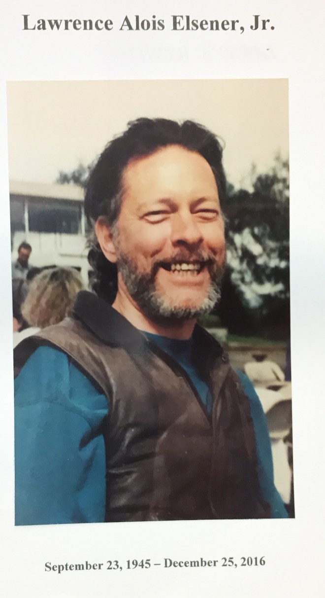 Larry Elsener Memorial program cover