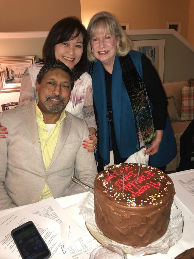 Indra celebrating 60 w Hostess Margie