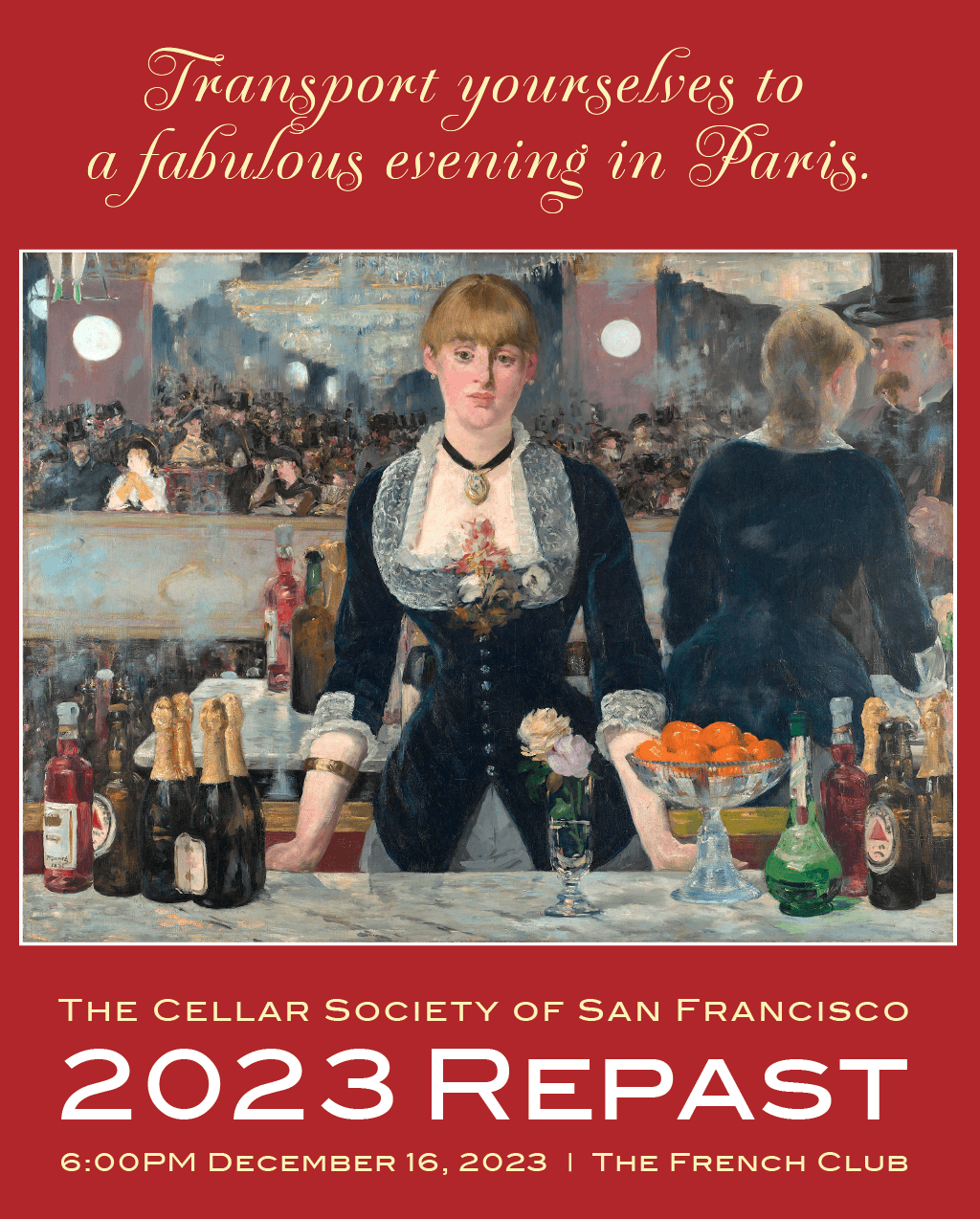 2023 Repast, December 16, 2023 – Cellar Society of San Francisco
